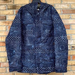 Size XL, Women's Blue w/ White print,  Burton Winter, Snowboarding Jacket
